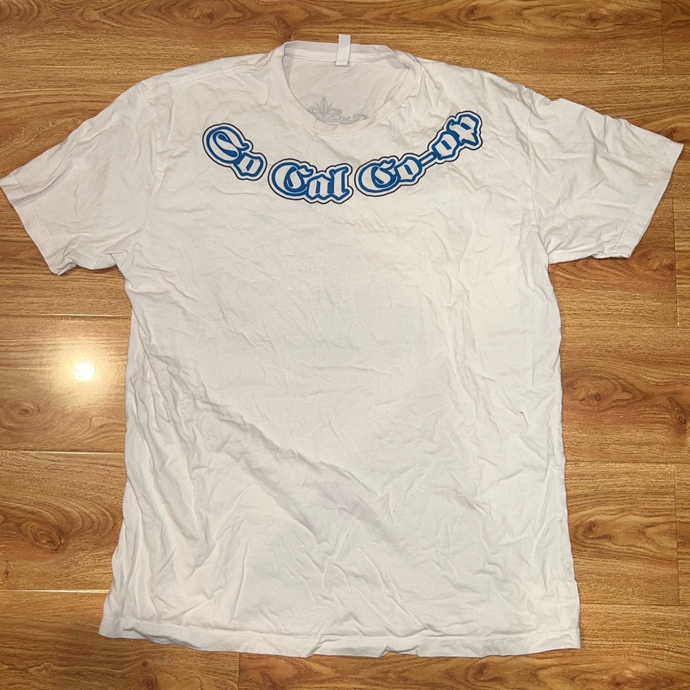 white vintage graphic tee